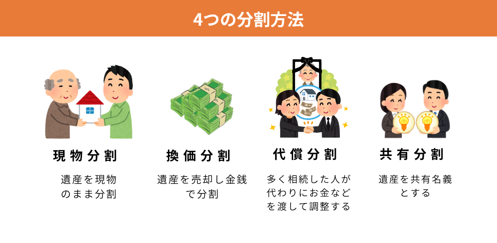 実際の分配方法｜4つの代表的なやり方