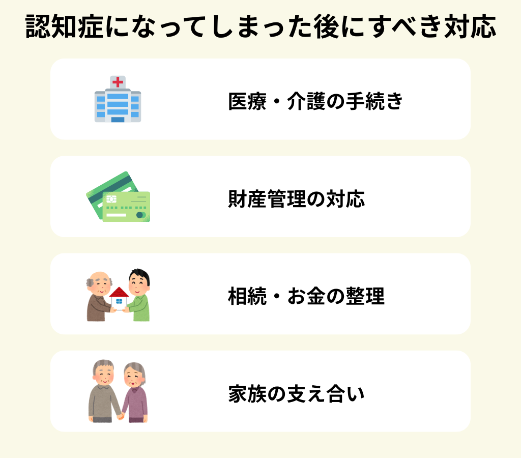 認知症になってしまった後にすべき対応