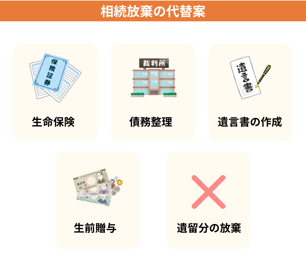 相続放棄の代替案